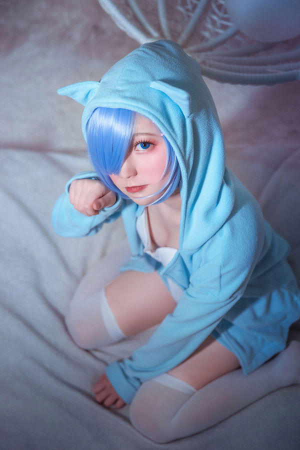 [ภาพคอสเพลย์] อะนิเมะบล็อกเกอร์ Xianyin sic - ชีวิตของ RE ในอีกโลกหนึ่งตั้งแต่เริ่มต้น Rem cat pyjamas