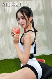 Model kaki Xiao Ge "Gadis Semangka Sutra Putih" [Ligui Ligui] Kecantikan Online