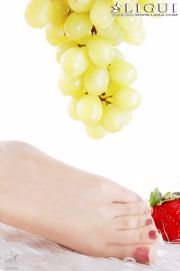 모델 Wenwen "Fruit Jade Foot"[丽 柜 LiGui] 발 사진 사진